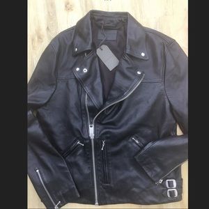 COPY - All Saints Large Leather Uni Motorcycle Jacket